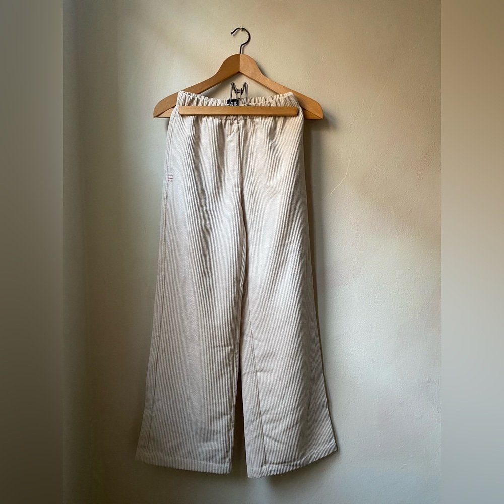 BDG Corduroy Wide Leg Pants Cream